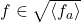 f \in \sqrt{\langle f_a\rangle}